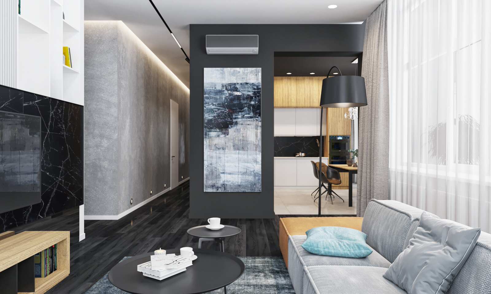 Обложка проекта: Квартира контрастов