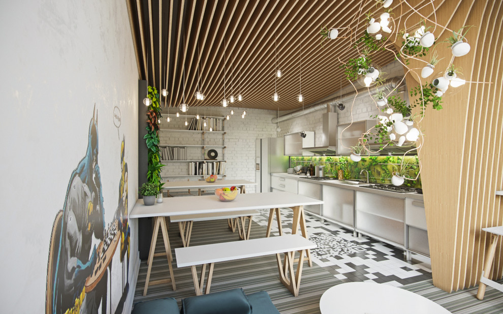 Креативный open space офис IT-компании.