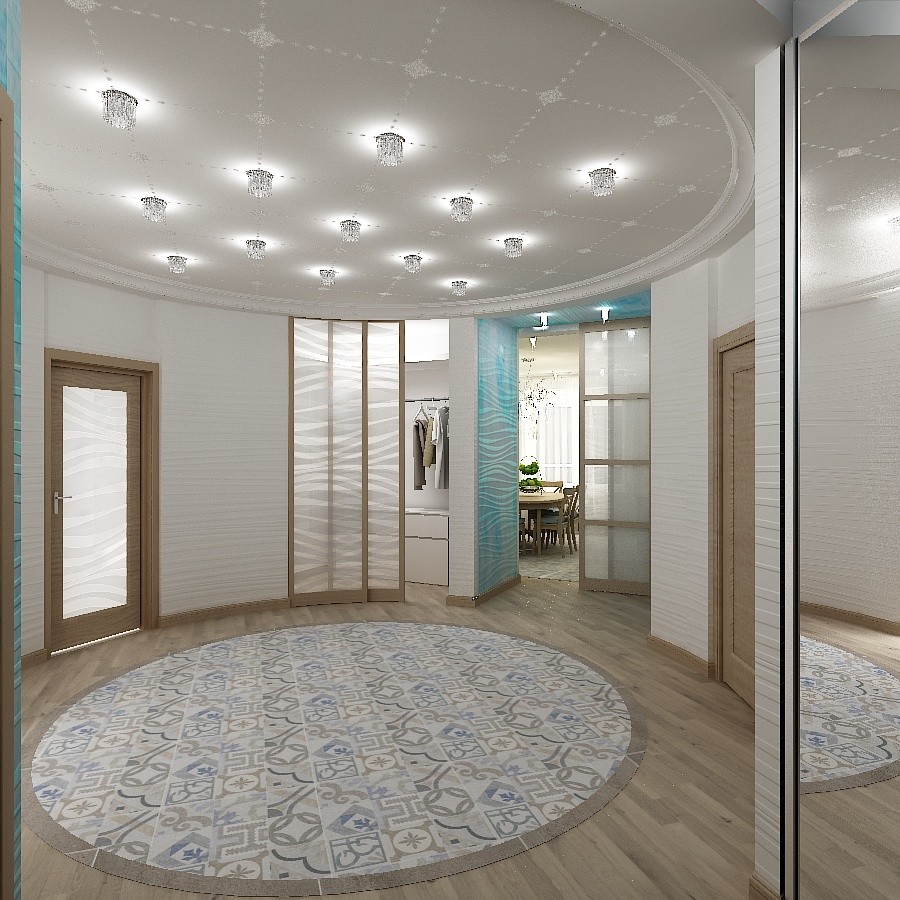 Прихожая в стиле "Фьюжин"