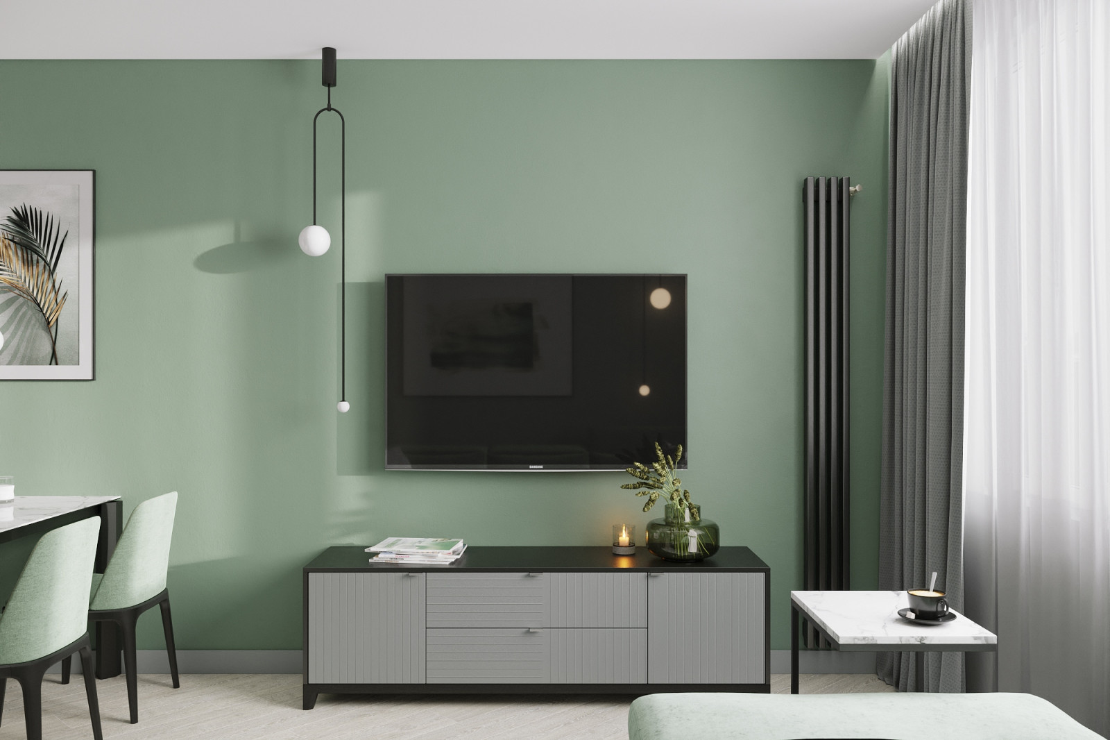 Кухня-Гостиная, ракурс 4