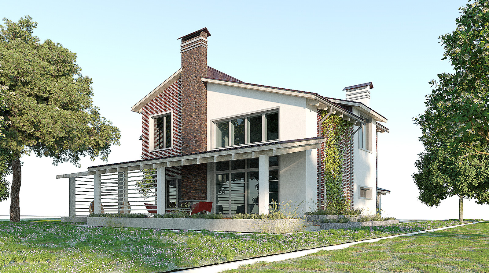 230м2 Дом со вторым светом Для высокого человека.