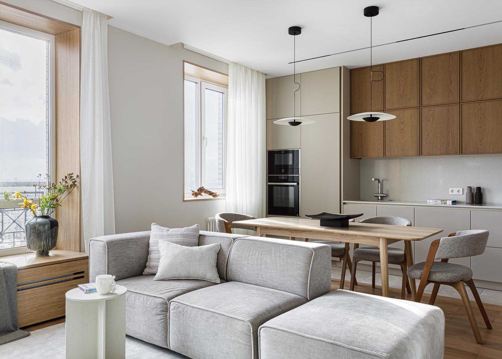 Трехкомнатная квартира в стиле джапанди