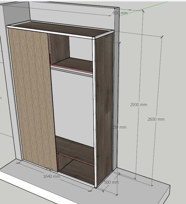 Шкаф купе-лофт