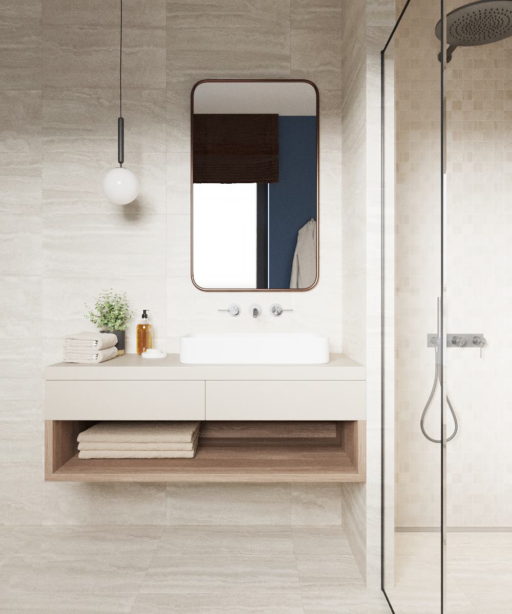 Обложка проекта: Интерьер ванной комнаты. Дизайнер Елена Шатохина