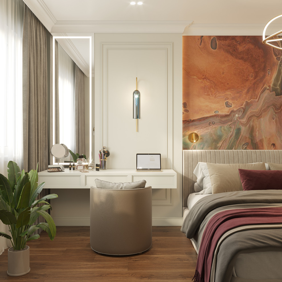 Светлая квартира в стиле неоклассика