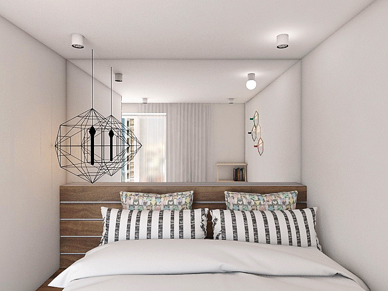 Дизайн квартиры-студии в минимализме.