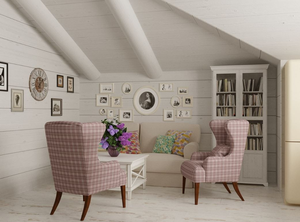 Дом в стиле кантри - мансардная часть