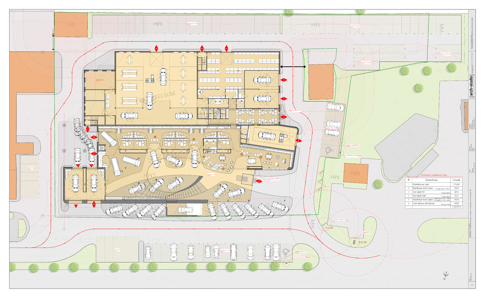 Эскизный проект дилерского салона Mercedes-Benz