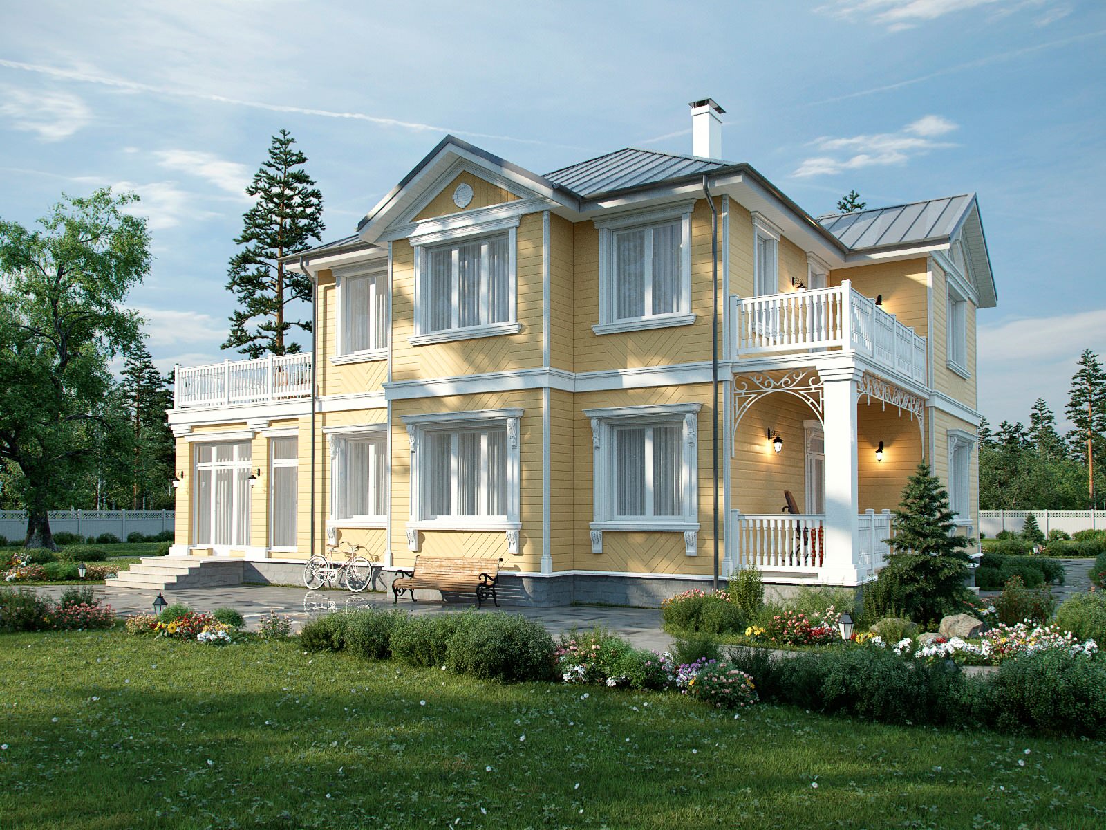 Обложка проекта: Коттедж в Старопетербургском стиле