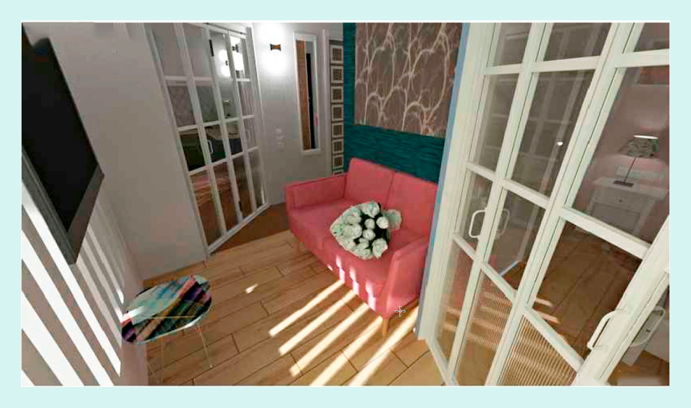 Однокомнатная квартира в перепланировке в двухкомнатную