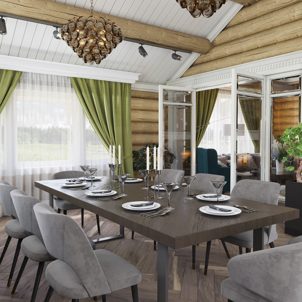 Интерьер в деревянном доме