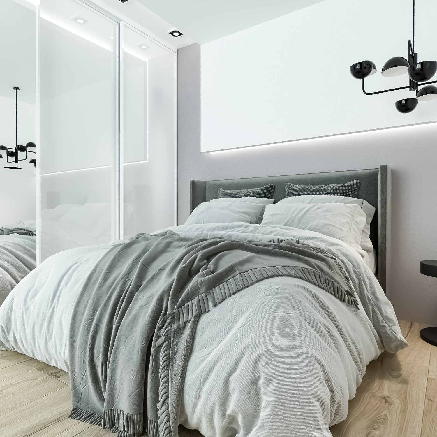 2020. 13. 10. Проект дизайна интерьера квартиры (спальня)