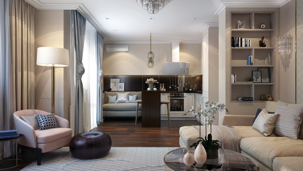 Обложка проекта: Дизайн квартиры в Киеве."Пудровый интерьер"