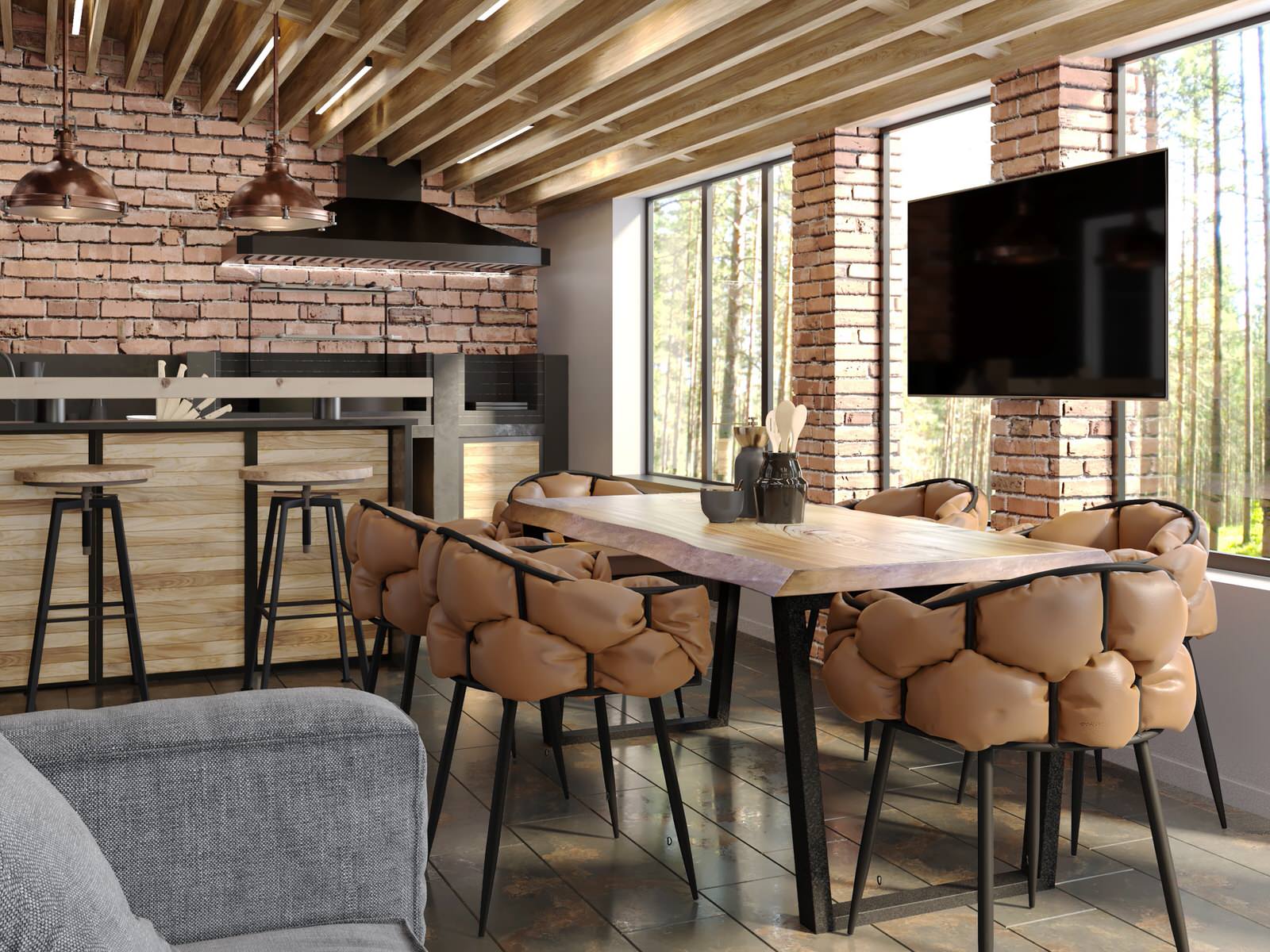 Обложка проекта: Интерьер веранды