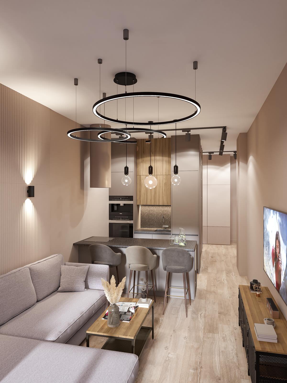 ЖК Скандинавия, 80 м2, двухкомнатная квартира