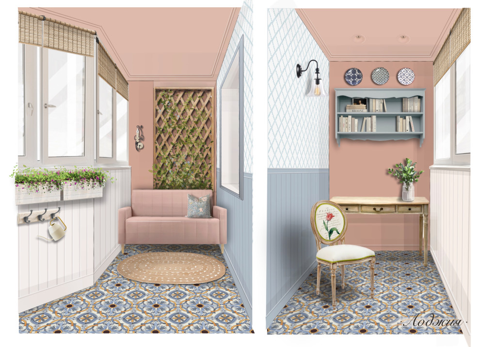 Обложка проекта: Атмосфера Прованса в городской квартире. 74 м2. ЖК "Ласточки"