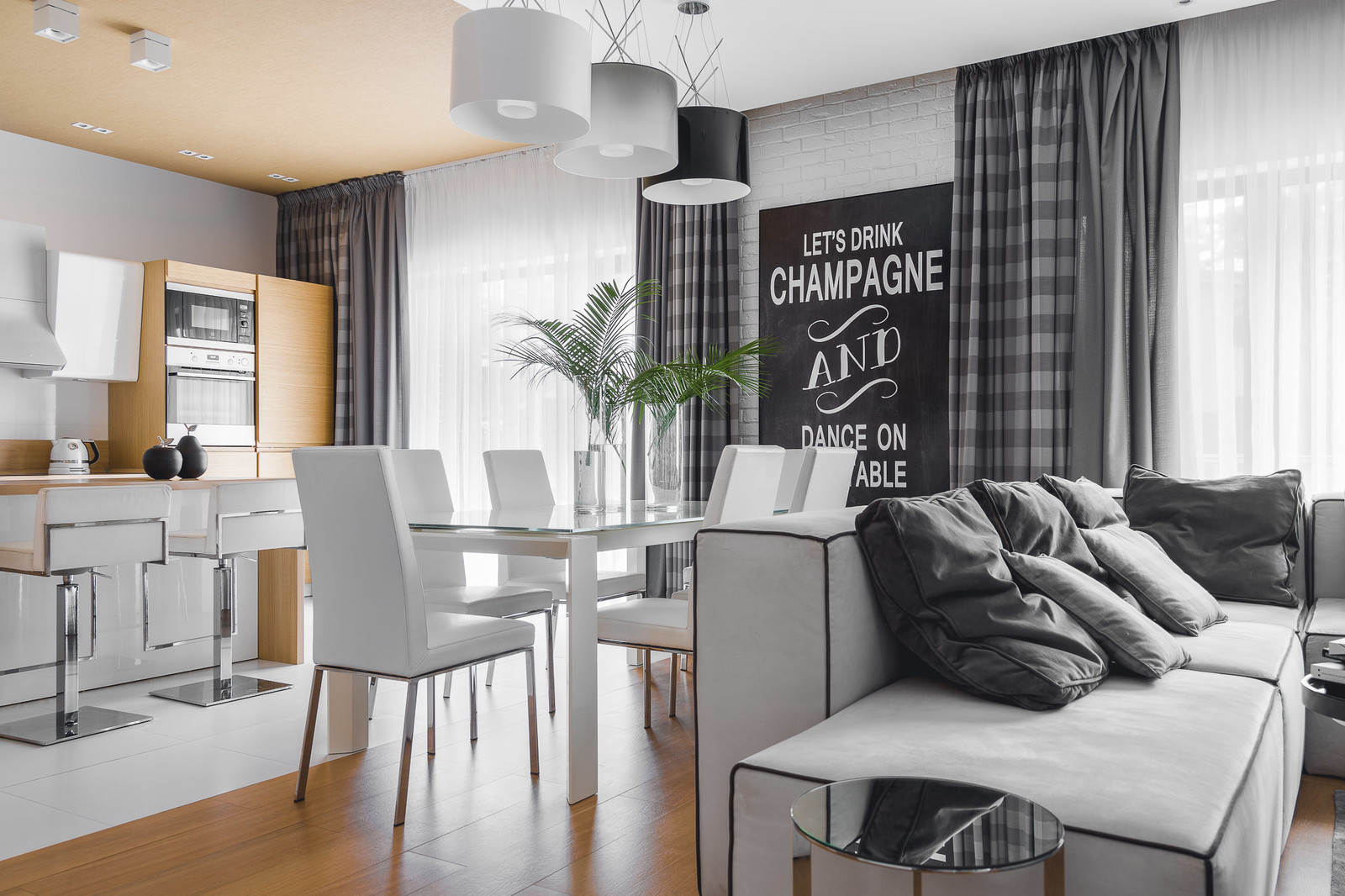 LET'S DRINK CHAMPAGNE AND DANCE ON THE TABLE