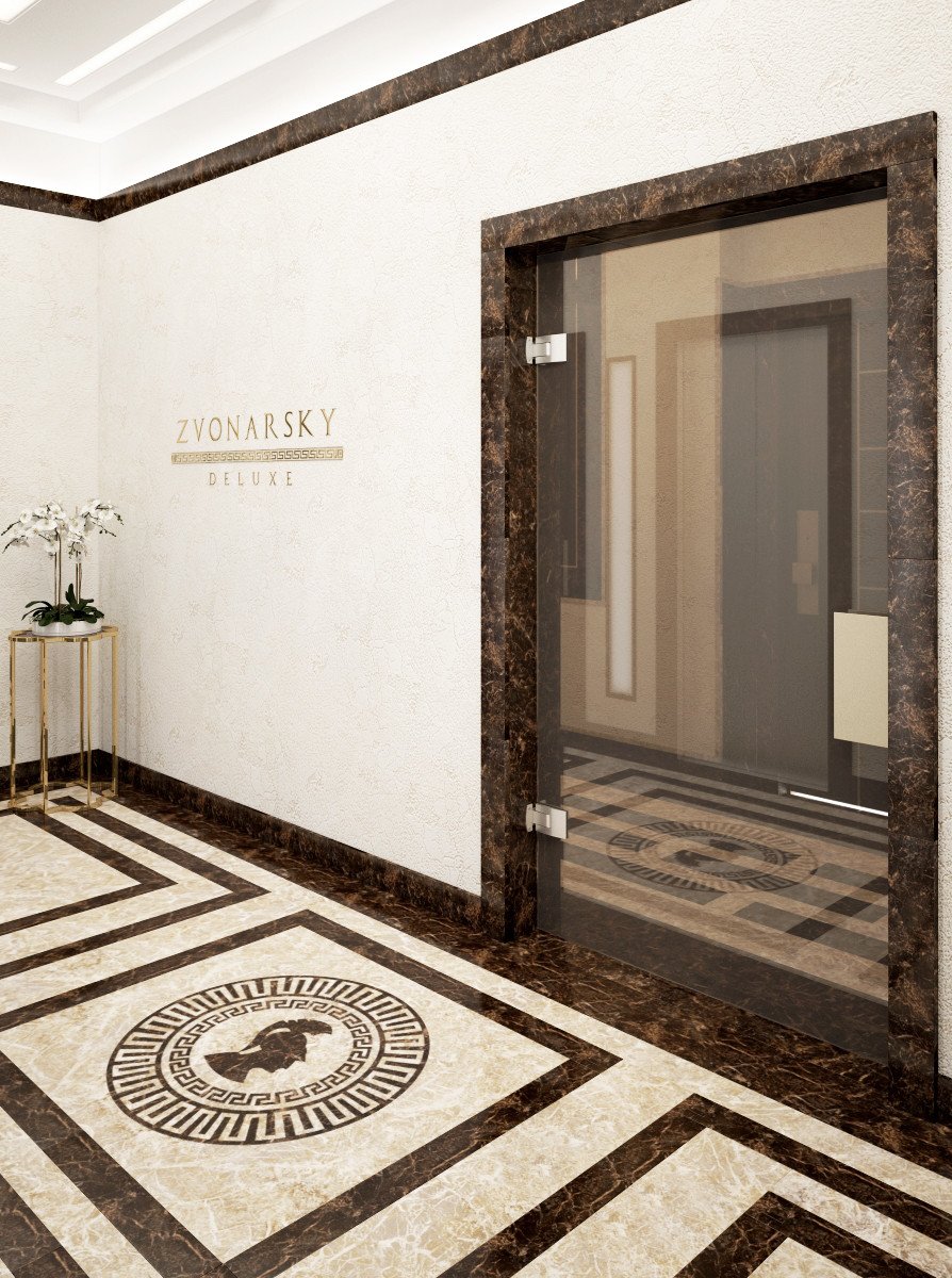 Обложка проекта: Дизайн лифтового холла в ЖК ZvonarskyDeluxe, г.Москва