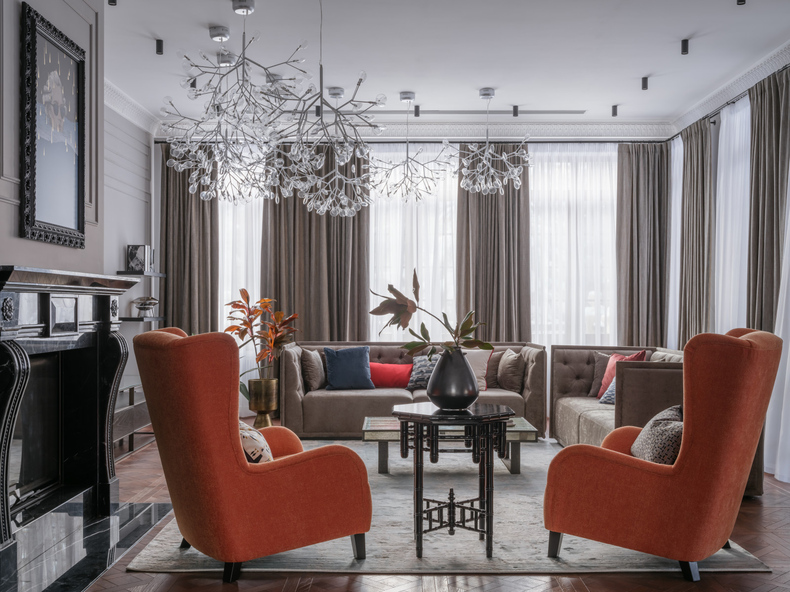 Стилизация загородного дома в КП Довиль