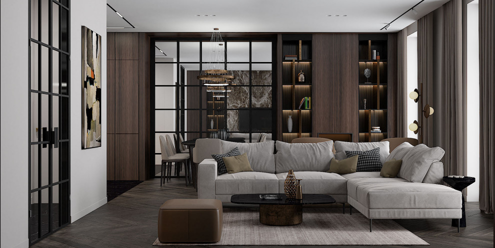 Обложка проекта: Дизайн проект квартиры 78м2 ЖК "Резиденция Композиторов"