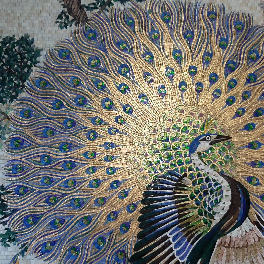 Обложка проекта: Панно "Павлин". Мозаика. Ручная работа