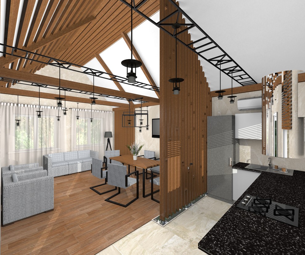 Дизайн-проект летнего домика в городе Чапаевск.