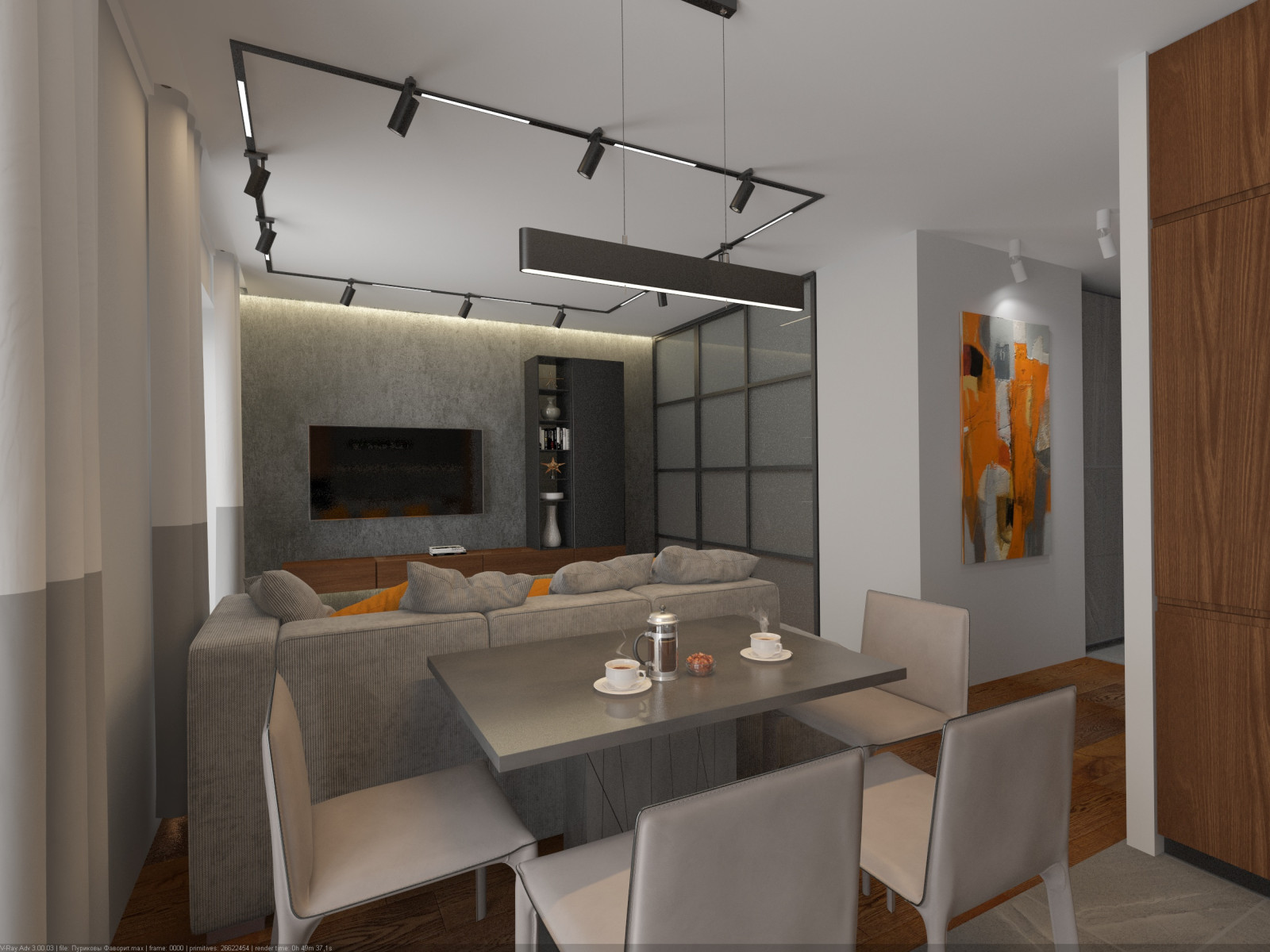 Квартира для молодого человека в стиле лофт