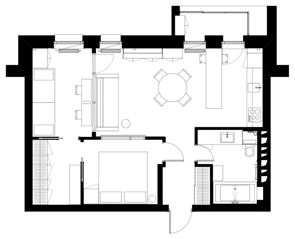 В гостях: Квартира в цвет (очень темной) гитары