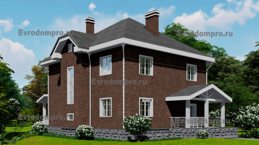 Проект дома в современном классическом стиле Н-64.