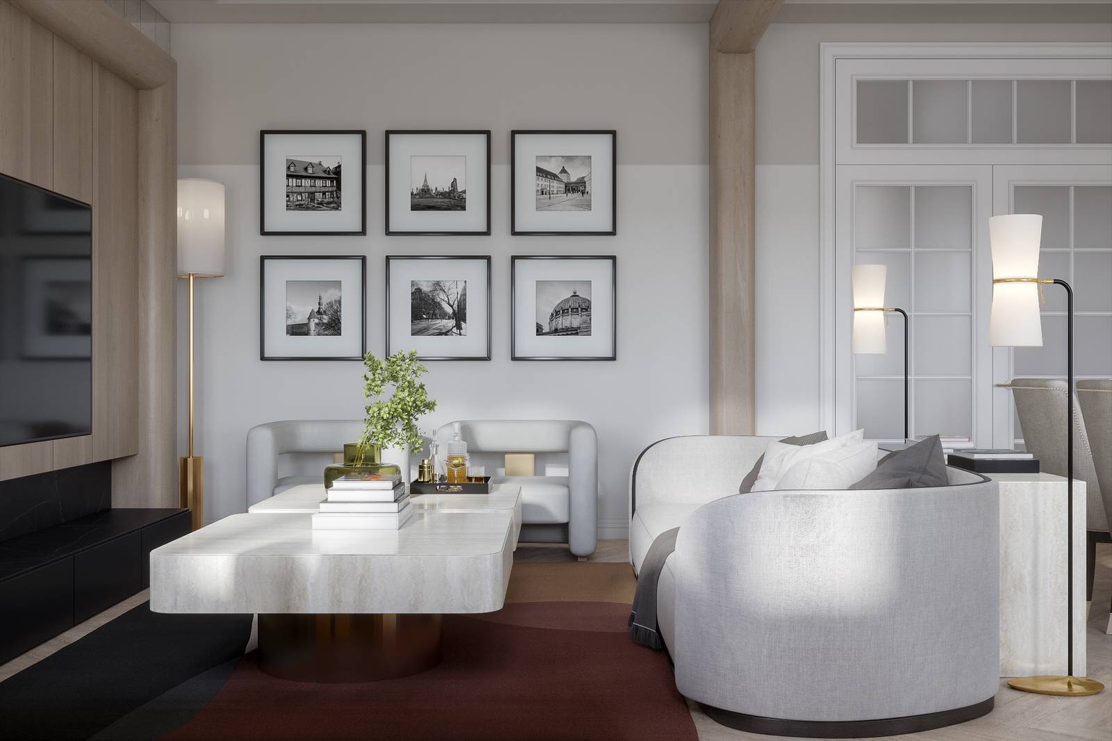 Гостиная, вид на мягкую зону