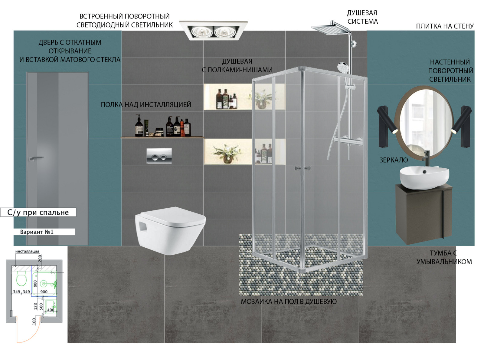 Дизайн интерьера санузлов в скандинавском стиле