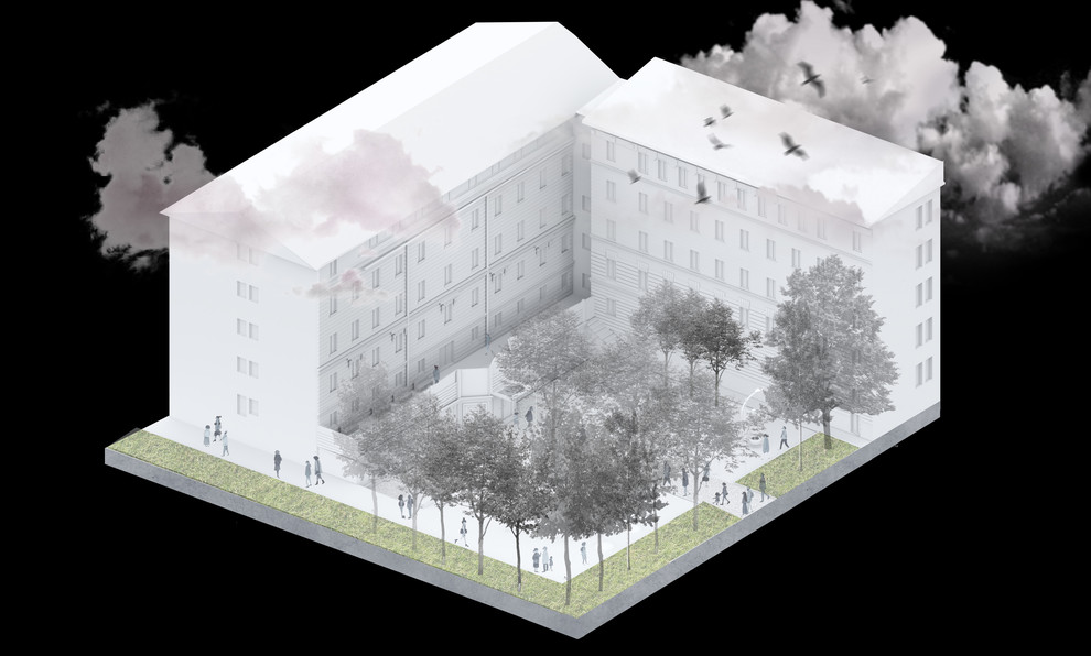 Дипломная работа "Проект реконструкции школы на Адмиралтейской набережной"