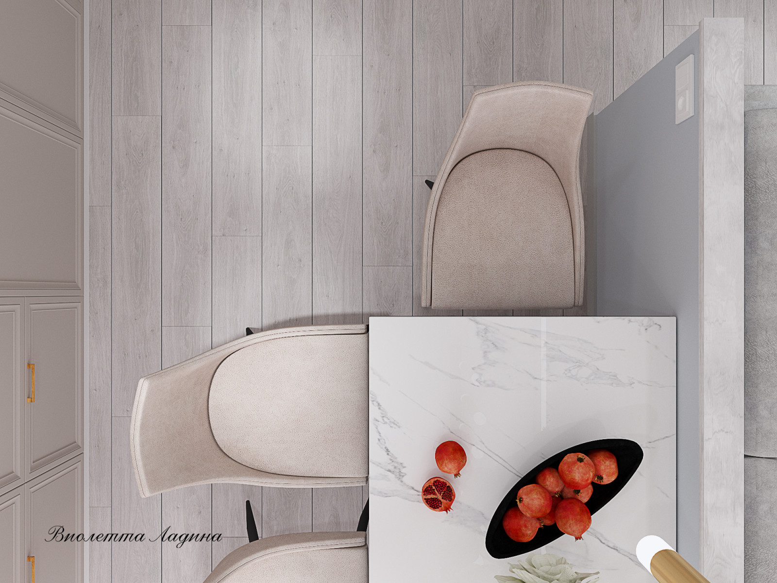 Квартира  в светлых тонах.. Двушка.