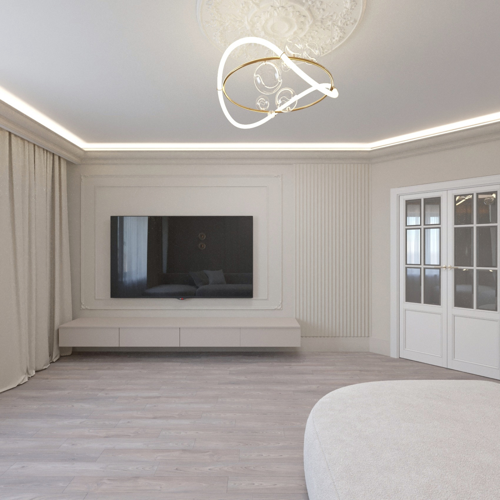 Эскизы к интерьеру в современной классике