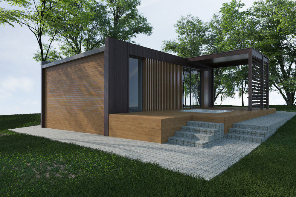 Баня с навесом в г. Хабаровске