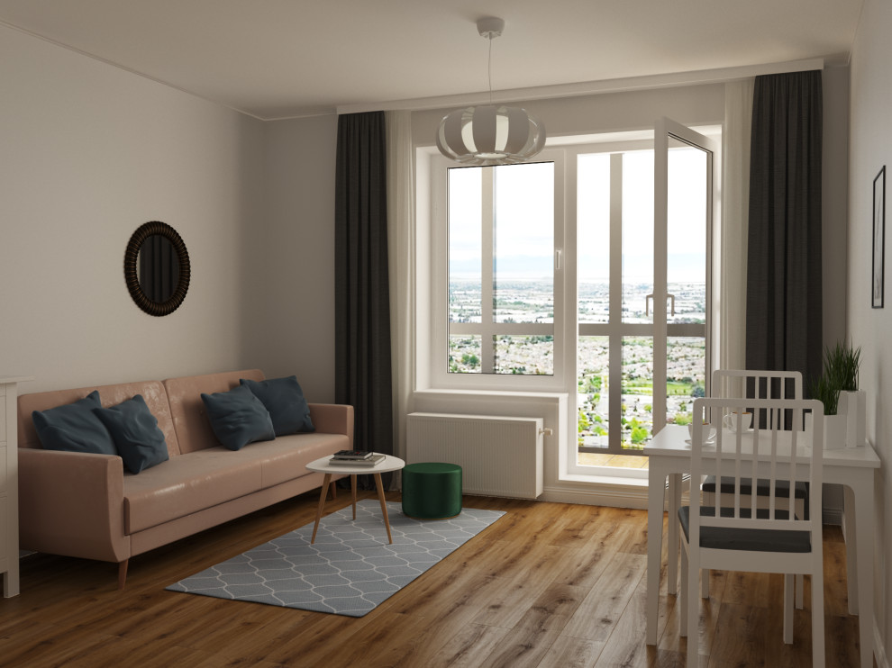 Обложка проекта: Визуализация студии 25м2