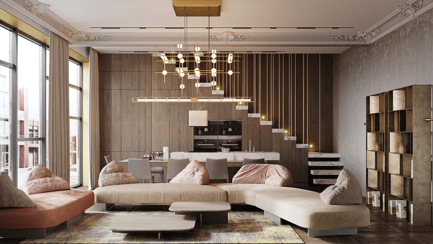 Обложка проекта: Таунхаус в Подмосковье. Стильная эклектика