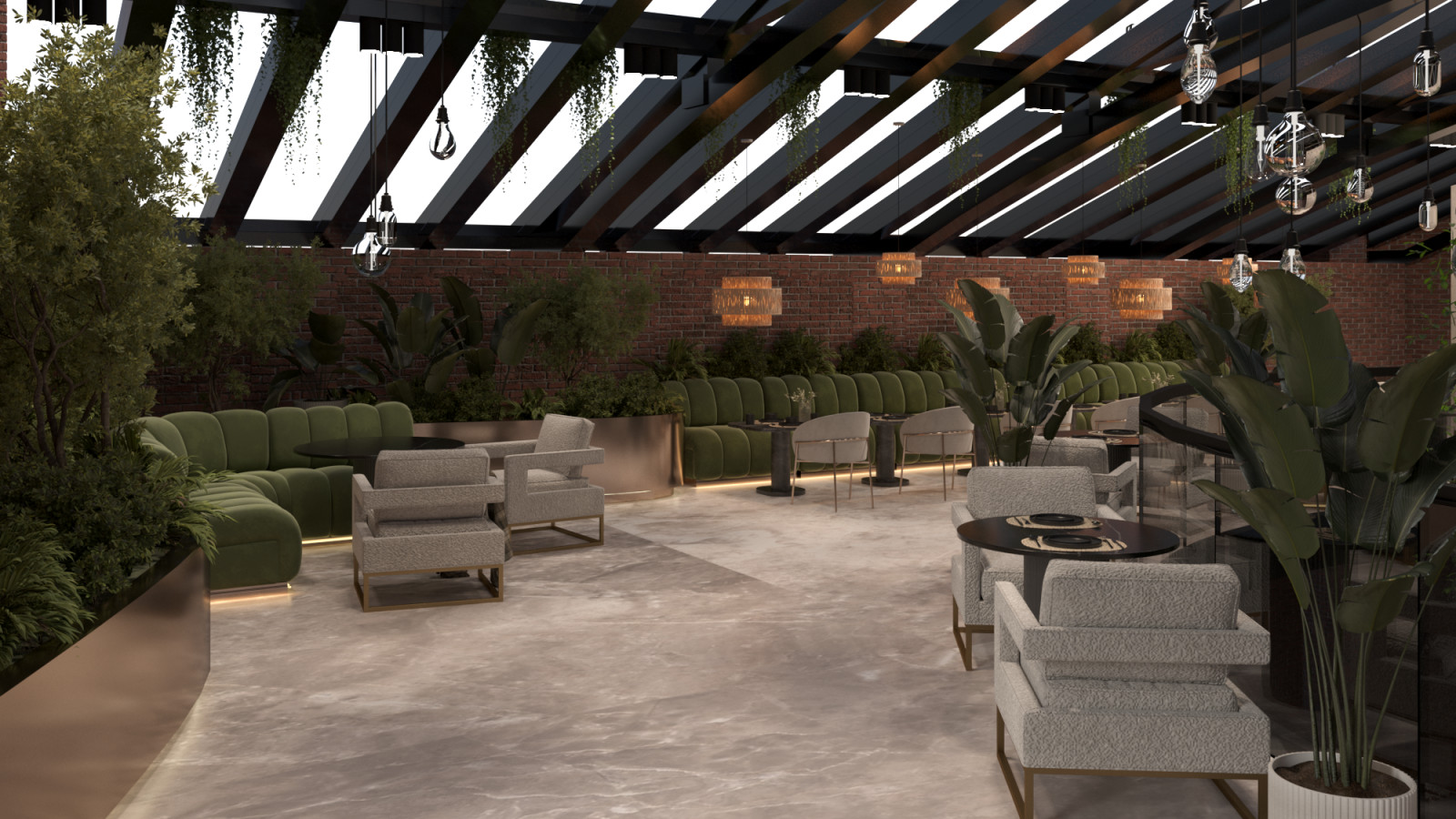 Реконструкция бывшего завода в Калуге. Проект ресторана на крыше завода