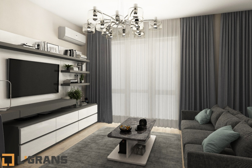 Дизайн интерьера 2к. квартиры по ул. Вахова, 4 в Хабаровске