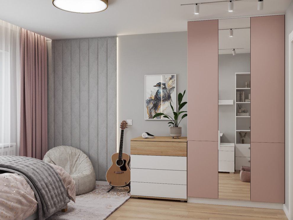 Визуализация дизайн-проекта квартиры 95 м кв, для пары с ребенком