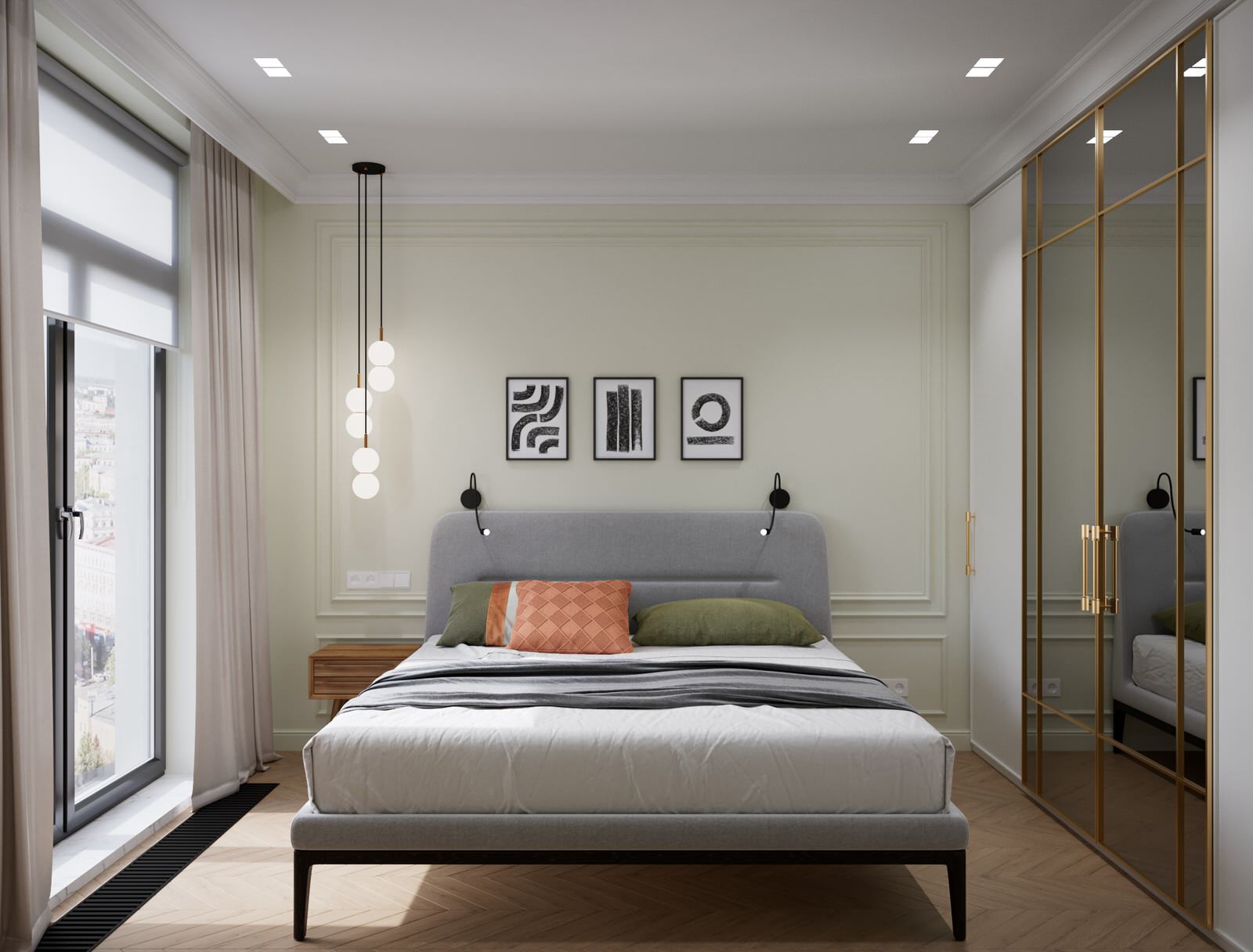 Современный интерьер с элементами классики