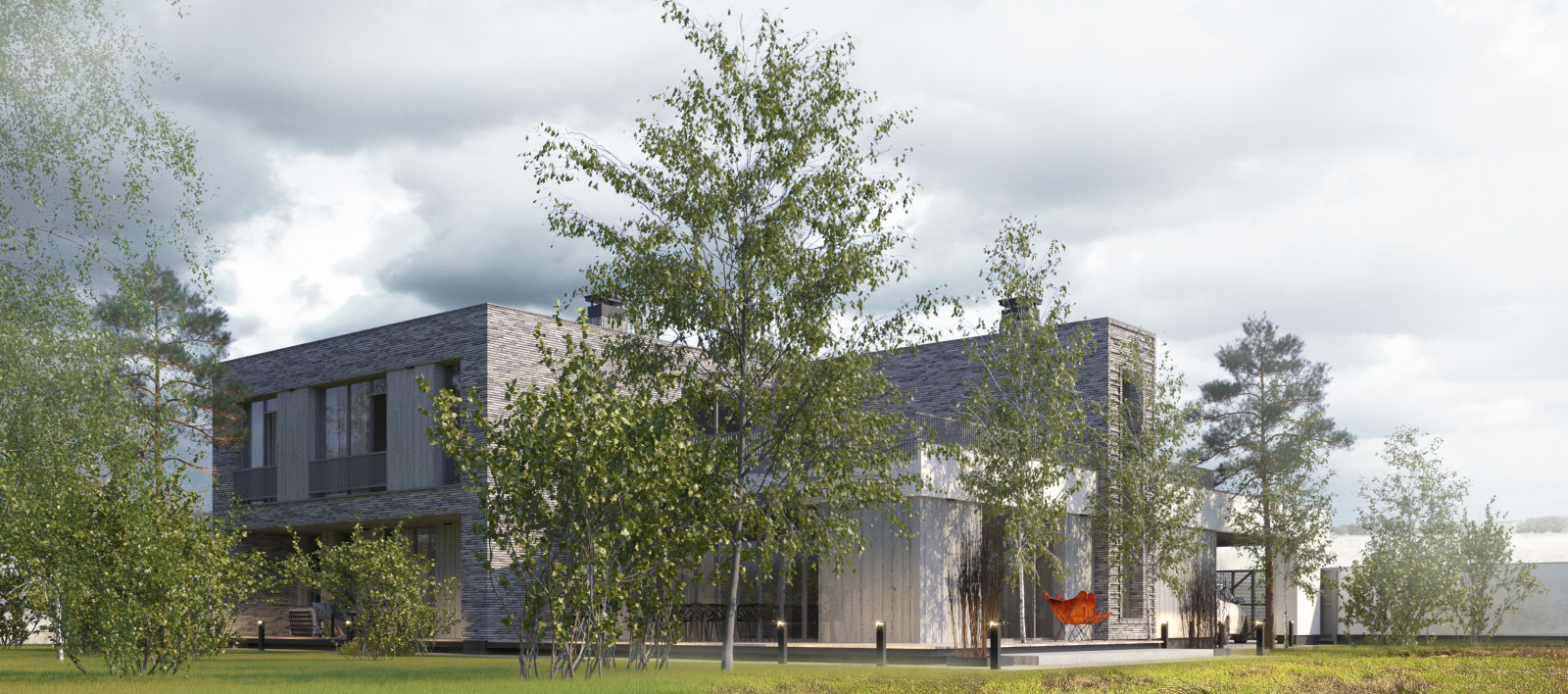 Дом с эксплуатируемой кровлей