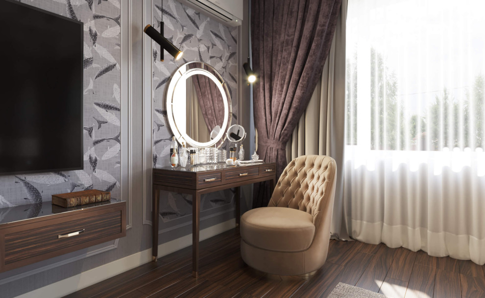 Дизайн интерьера одноэтажного жилого дома в стиле арт-деко