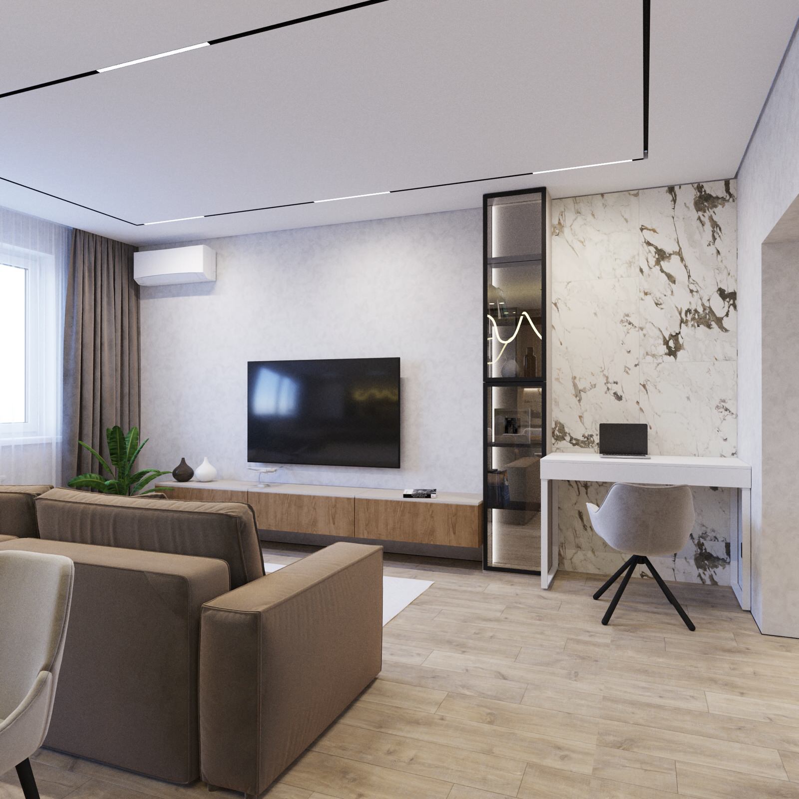 Дизайн 3-к квартиры по ул. Поляничко