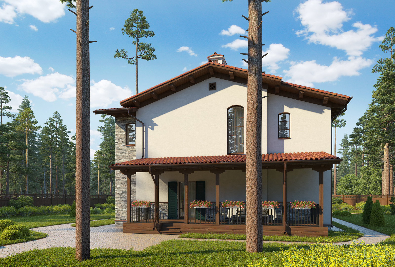 Обложка проекта: Проект дома в СРЕДИЗЕМНОМОРСКОМ стиле