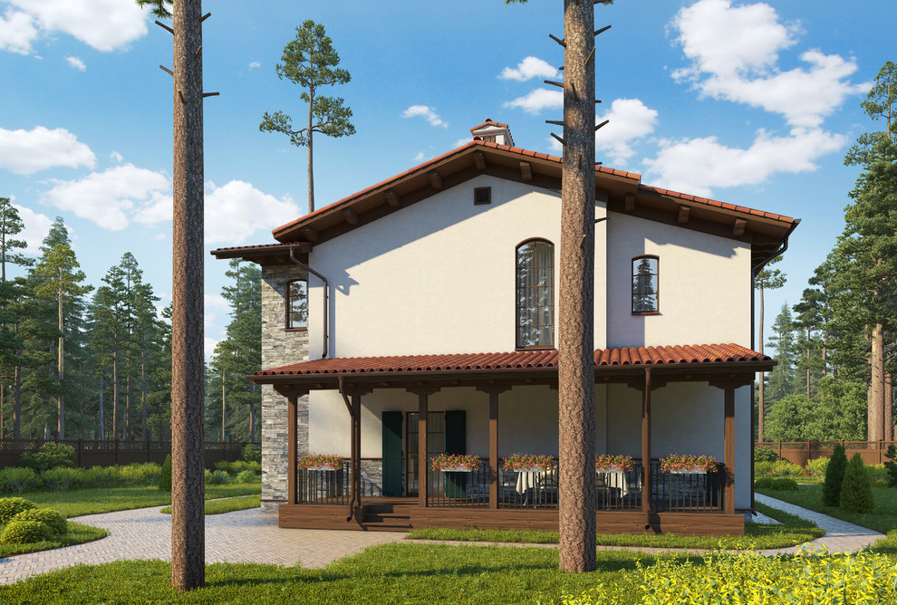 Обложка проекта: Проект дома в СРЕДИЗЕМНОМОРСКОМ стиле