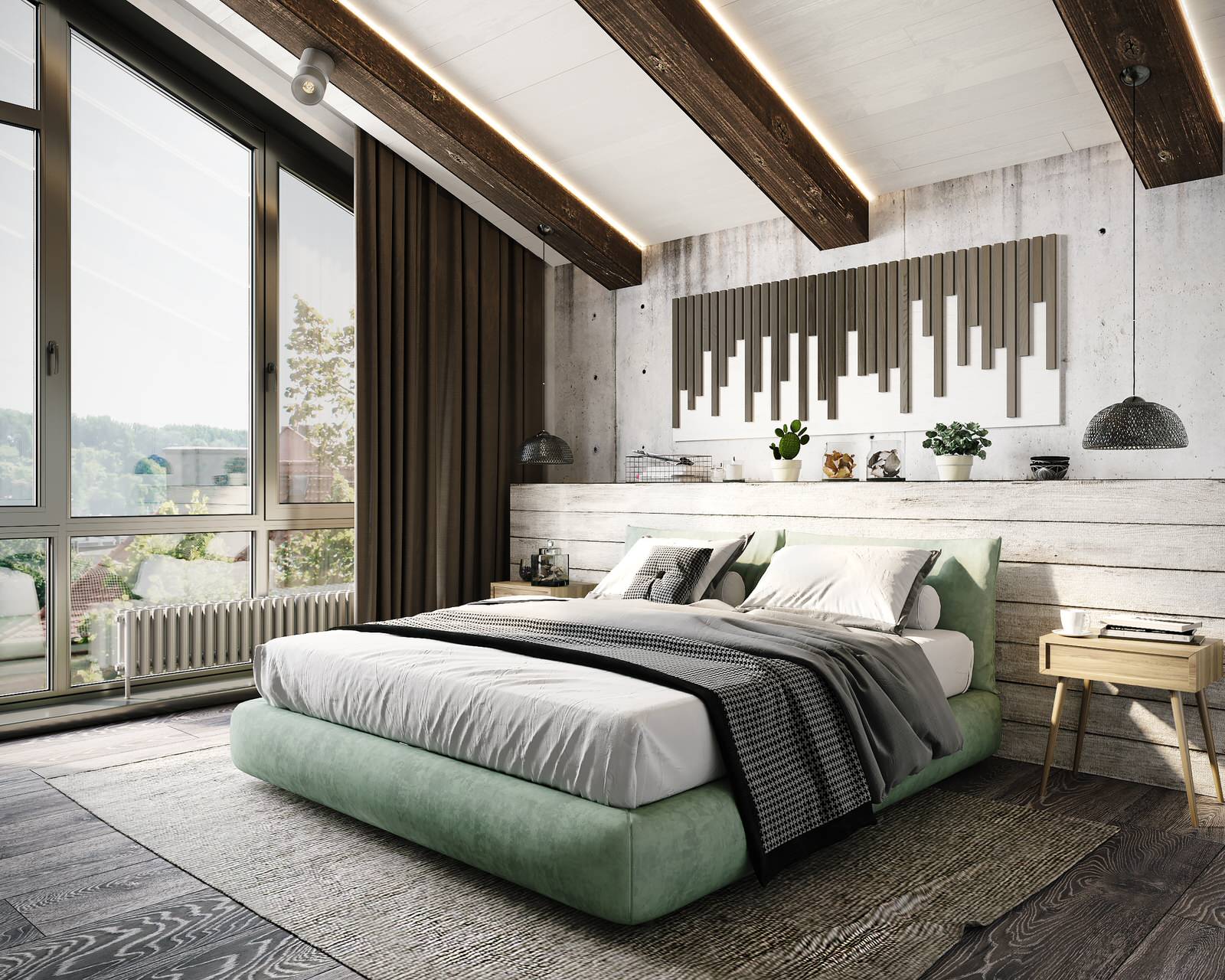 Обложка проекта: Дизайн проект спальни и с\у, коттеджа 110 кв.м. коттеджный поселок Лосиный парк