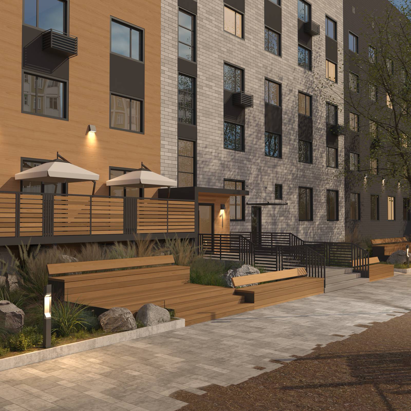 Обложка проекта: Благоустройство и Дизайн код жилого дома