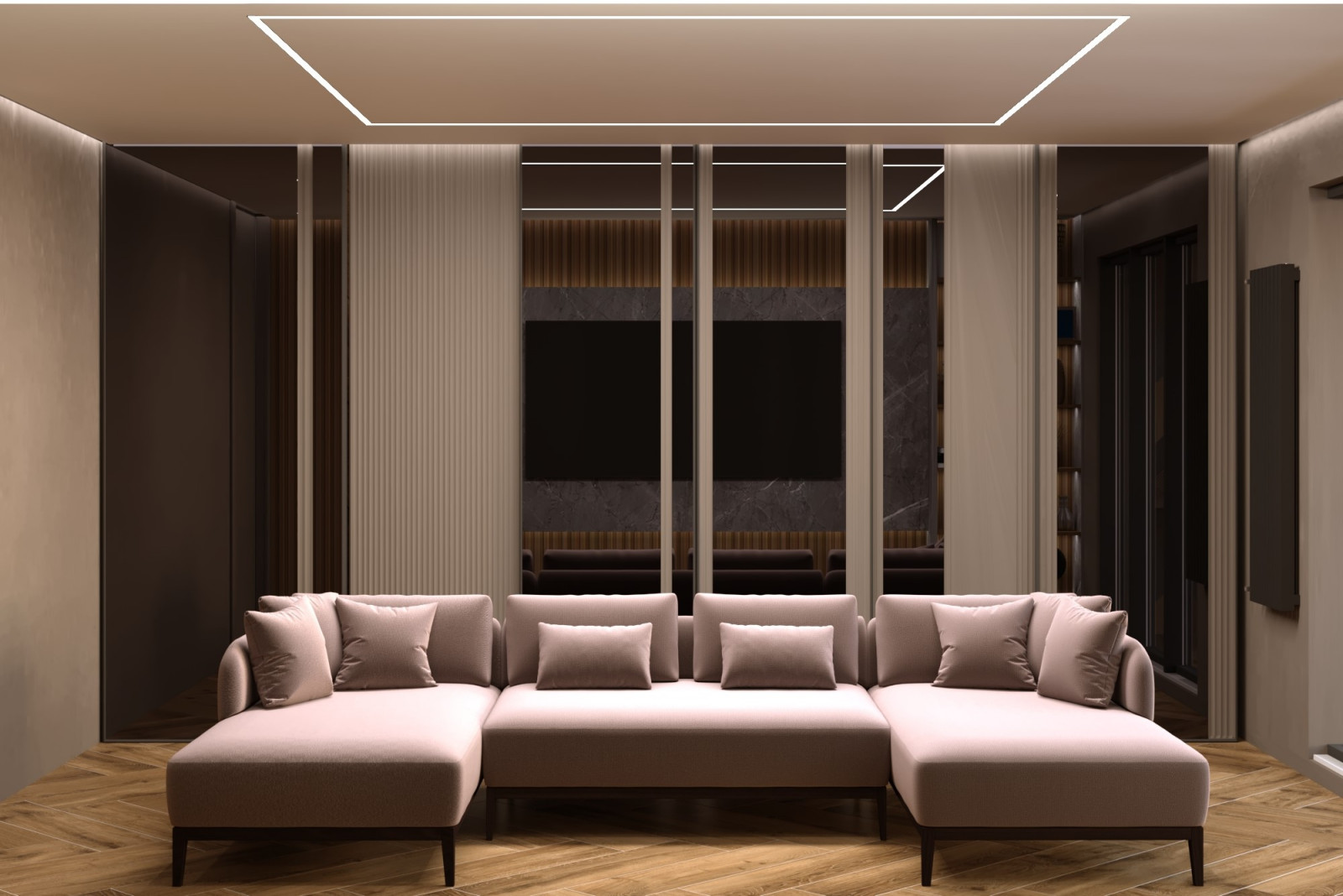 Дизайн проект квартиры в ЖК "Огни Залива"