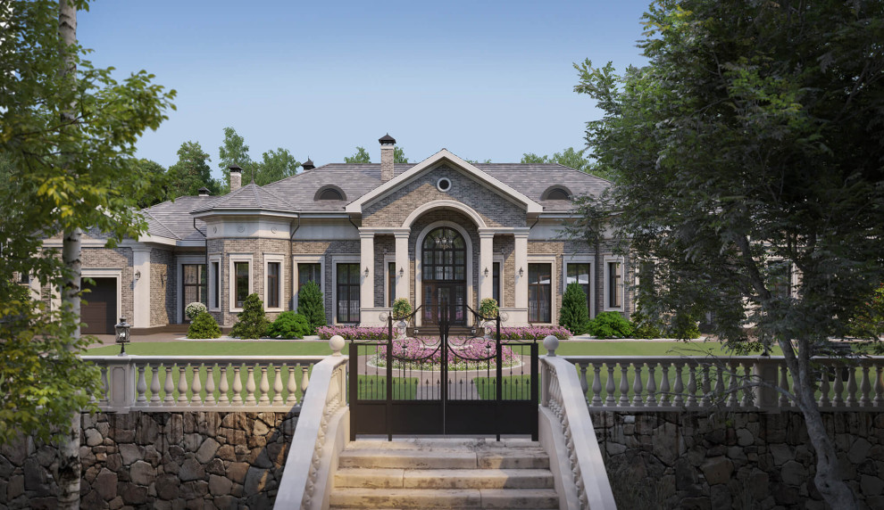 Архитектурный проект одноэтажного жилого дома площадью 400 кв.м.